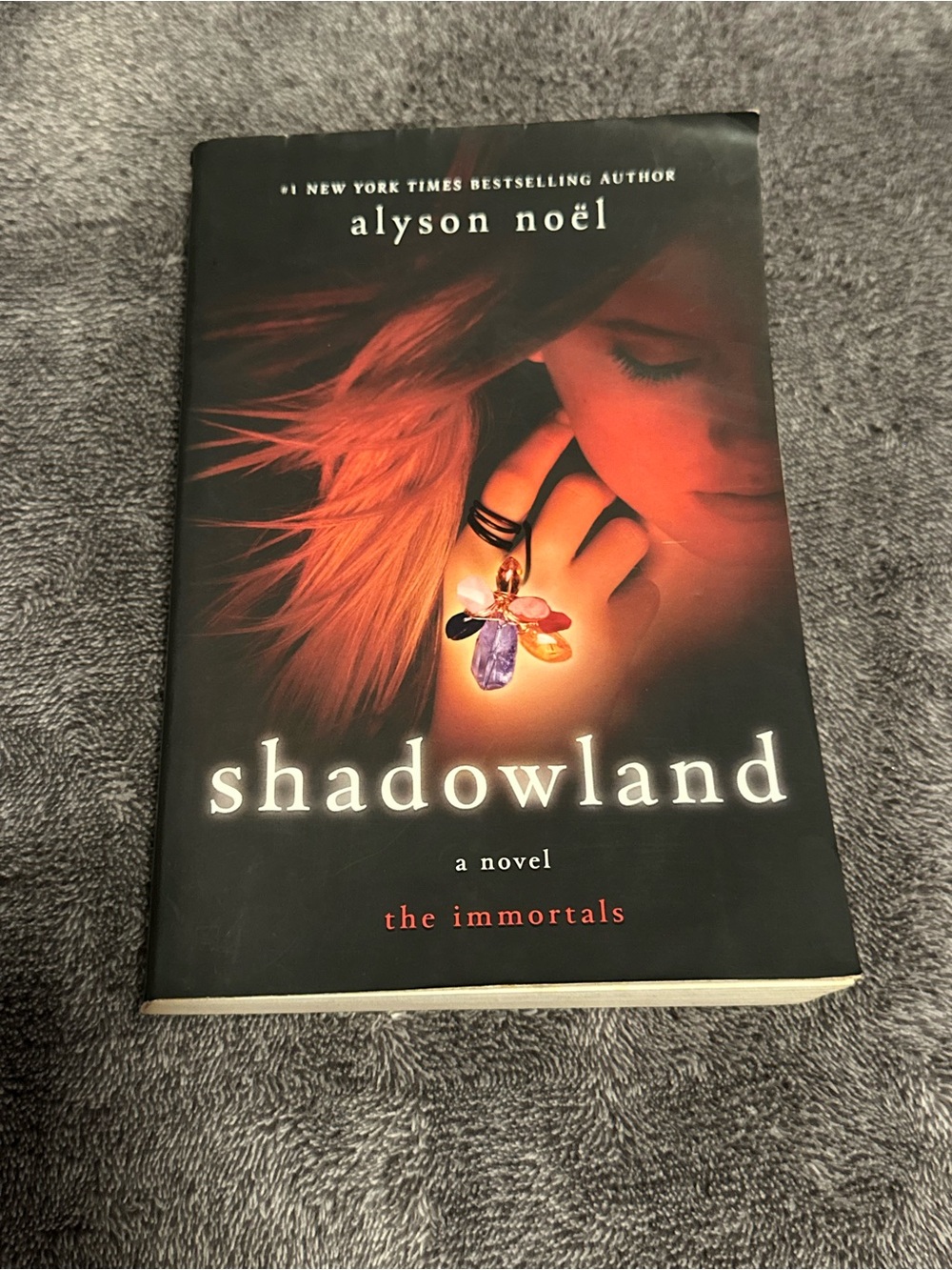 Alyson Noël Shadowland Novel - Black Cover with Orange and Purple Accent